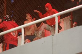 Divocina na tribunach otrasne zabery a mrtvi