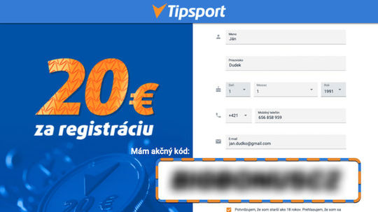 Tipsport akcny kod 2025 overeny bonus 7777eur 20eur v decembri