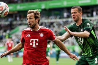Wolfsburg s Vavrom sa blizi k vypadnutiu z Bundesligy Bayernu stacil gol Olisea