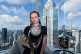 Najkrajšia jednotka histórie? Rybakinovej fotky pred Empire State Building obleteli svet